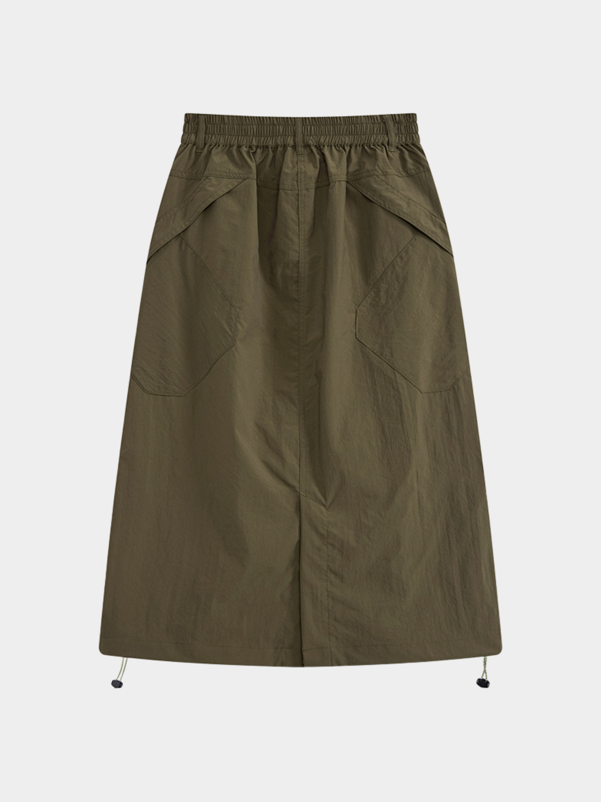 MontView – Schnelltrocknender Utility-Midirock mit Kordelzug für Damen