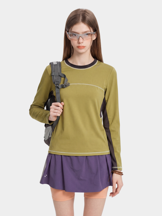 WildTent – Schnelltrocknendes Damen-Langarmshirt mit Kontrastnähten