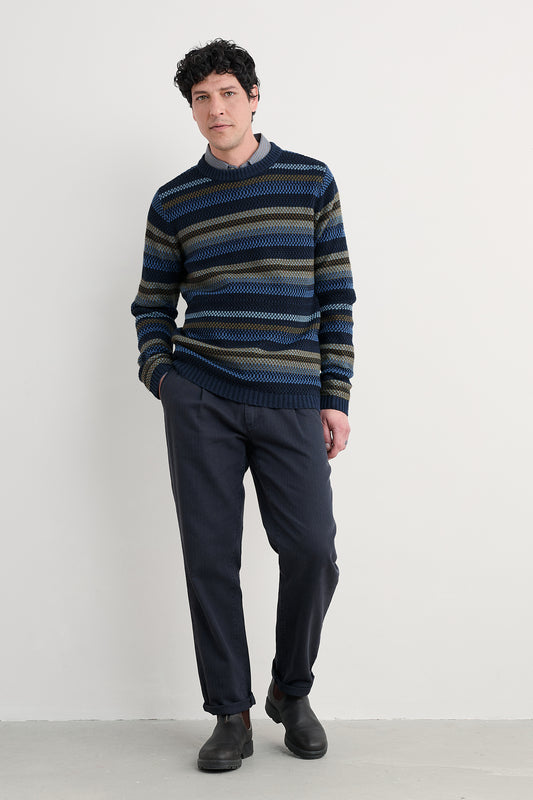 Herren-Pullover Tynwen mit Streifenmuster