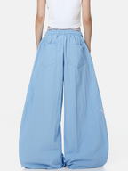 WarmSack - Women's Lace-Up Layered Curved Parachute Pants