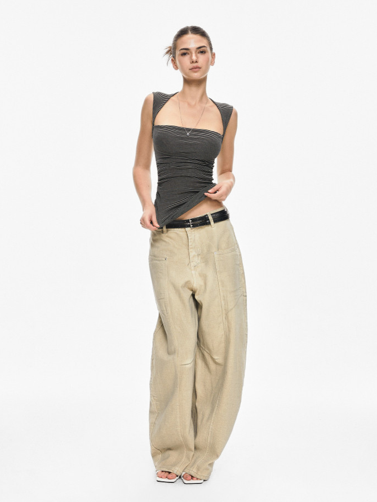 Falconcrest – Gestreiftes Damen-Tanktop in figurbetonter Passform
