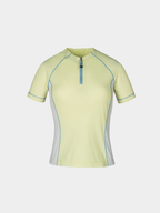 ChillCanopy - Women's UPF50+ Protection Antibacterial Half-Zip T-Shirt