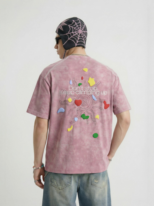 CoolVent – Kletter-T-Shirt mit Grafik-Print, kurzärmelig