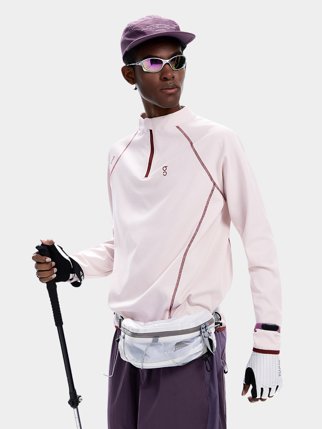 Forestway - Men's Quick-Dry Deconstructed Stitch Half-Zip Sweatshirt