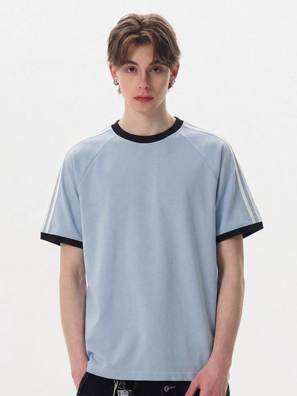 Dusttrail – Unisex Colorblock-T-Shirt mit kühlenden Streifen und schnelltrocknendem Material