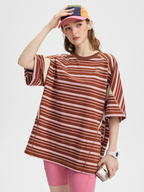 Boost - Women's Contrast Stripe Short Sleeve T-Shirt
