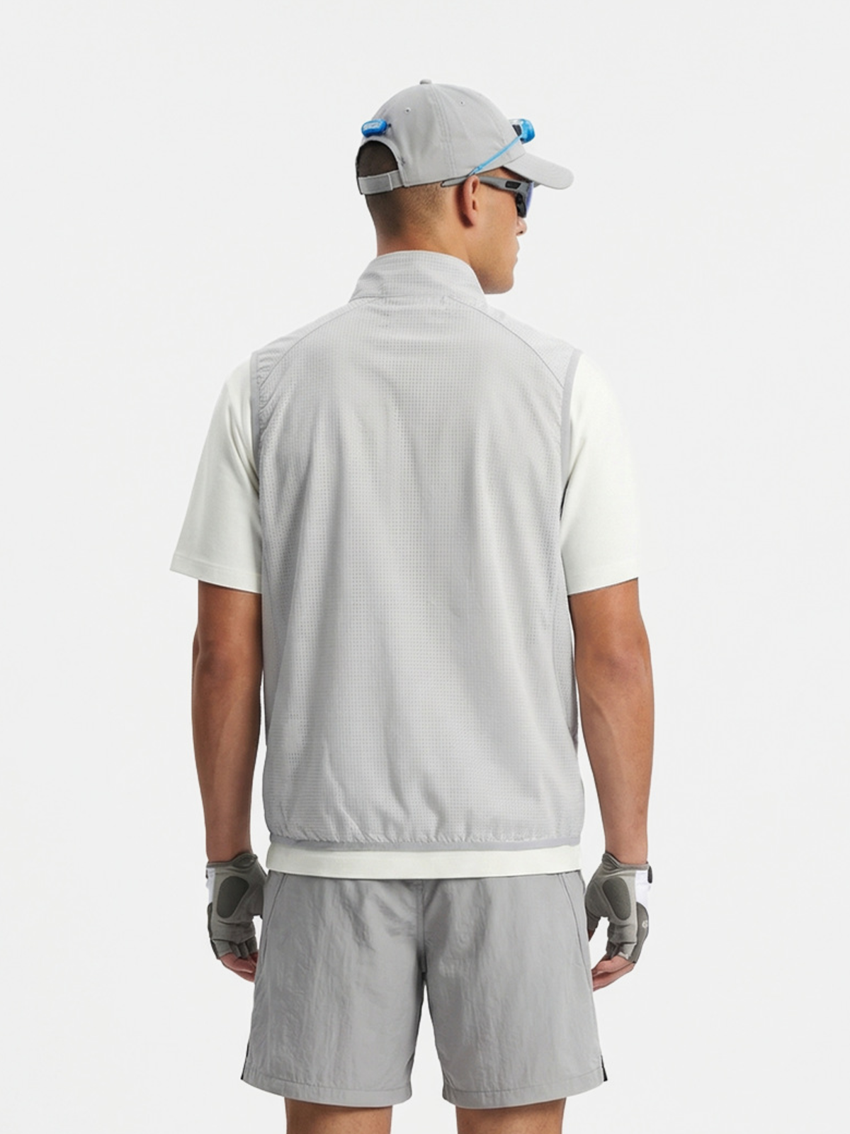 FoxCliff – Leichte, atmungsaktive Unisex-Weste aus perforiertem Mesh mit Reißverschluss