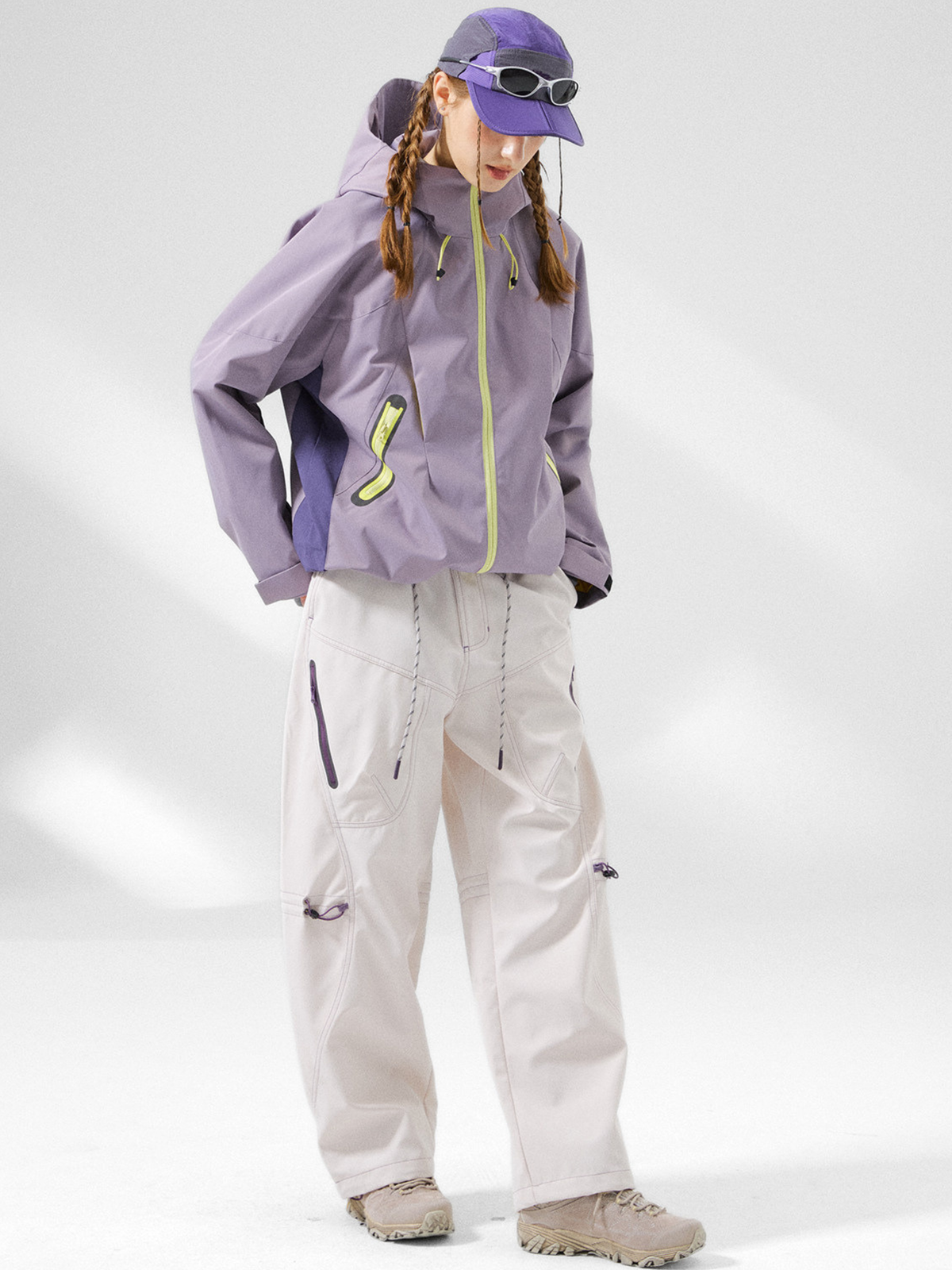 Ashrun – Unisex 8000 mm wasserdichte reflektierende Shell-Jacke