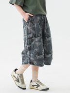 CampShell - Unisex Multi-Pocket Camouflage Relaxed Shorts