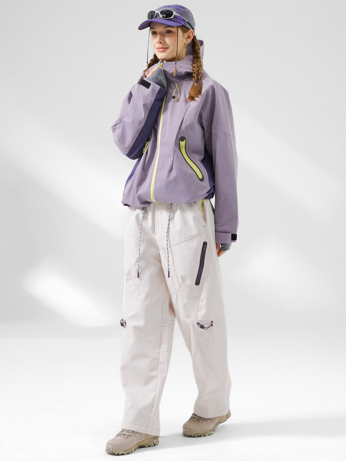 Ashrun – Unisex 8000 mm wasserdichte reflektierende Shell-Jacke