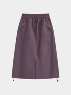 MontView - Women's Quick-Dry Drawstring Utility Midi Skirt