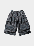 CampShell - Unisex Multi-Pocket Camouflage Relaxed Shorts