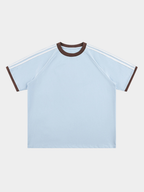 Dusttrail - Unisex Colorblock Cooling Striped Quick-Dry T-Shirt
