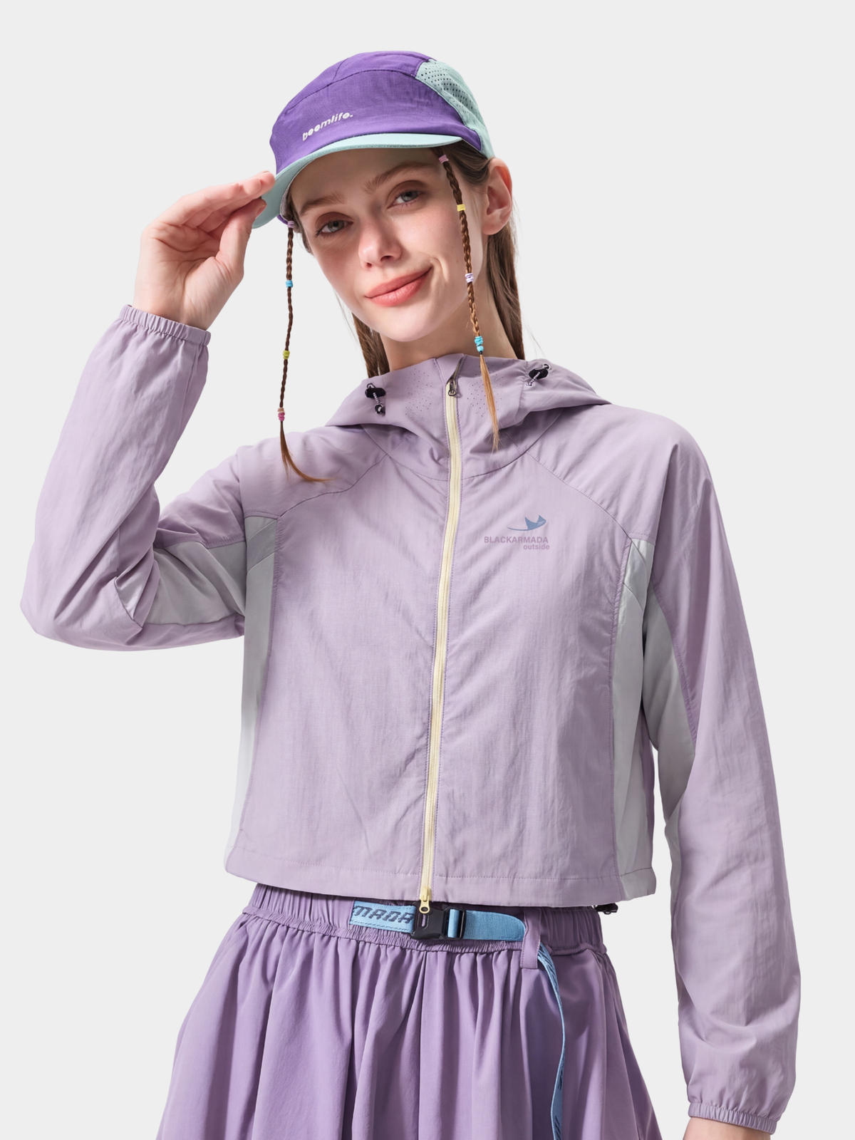 Resonance – Wasserabweisende, verkürzte Colorblock-Jacke für Damen