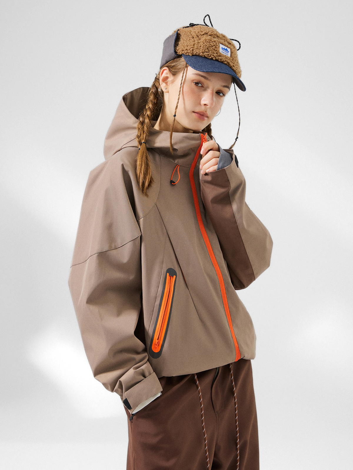 Ashrun – Unisex 8000 mm wasserdichte reflektierende Shell-Jacke
