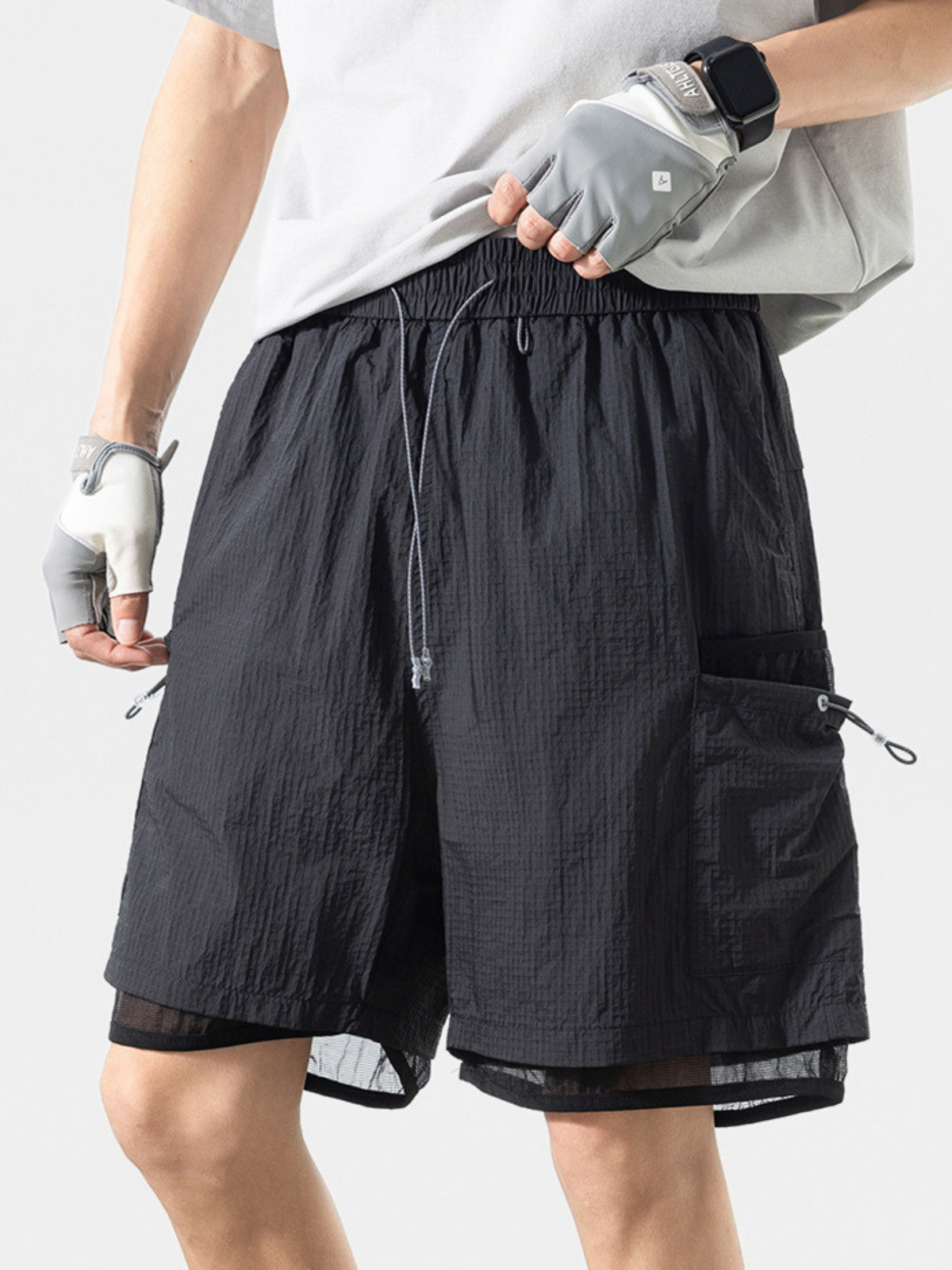 BaseNet – Wasserabweisende, atmungsaktive und schnelltrocknende Herrenshorts