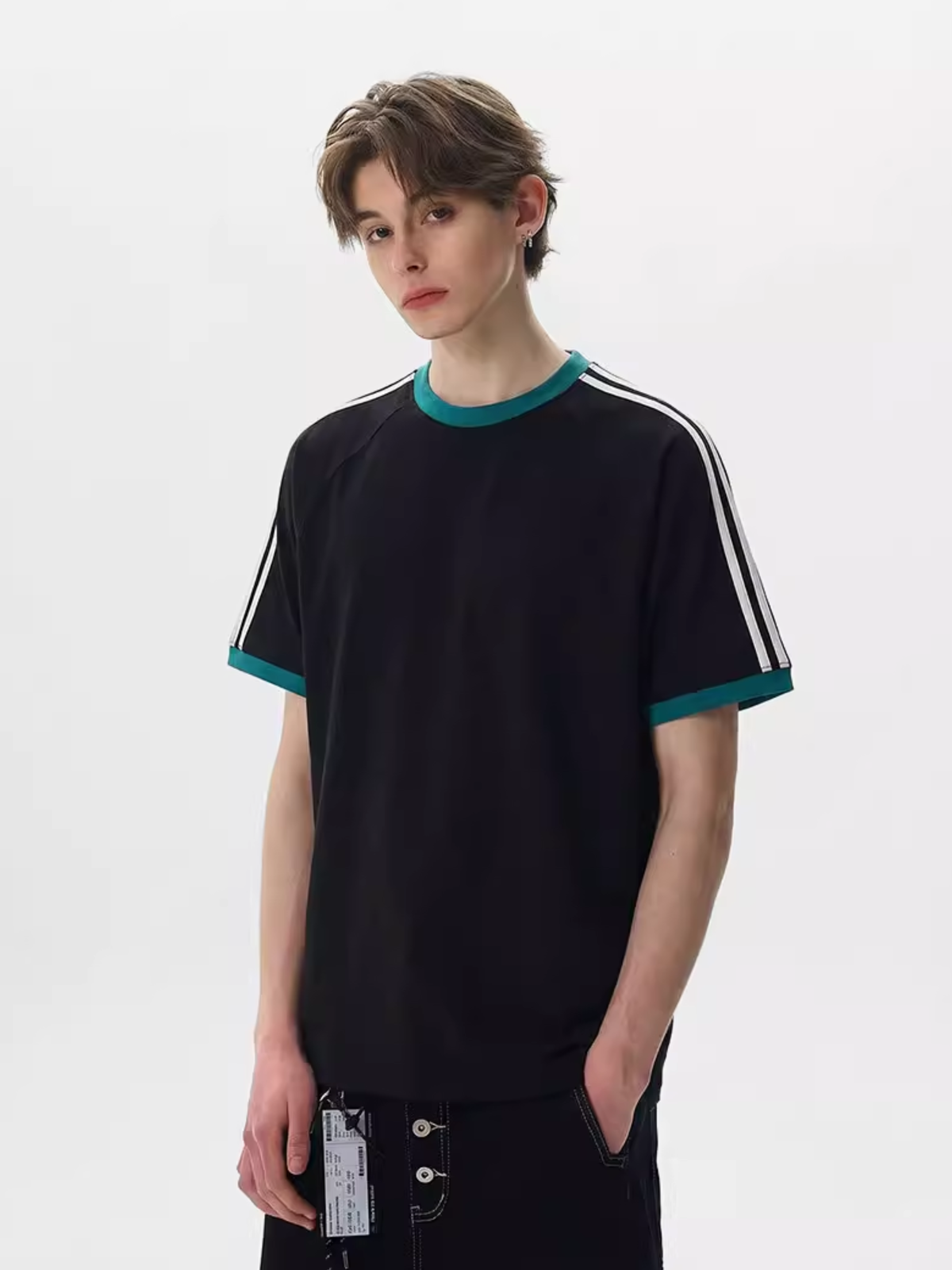 Dusttrail – Unisex Colorblock-T-Shirt mit kühlenden Streifen und schnelltrocknendem Material