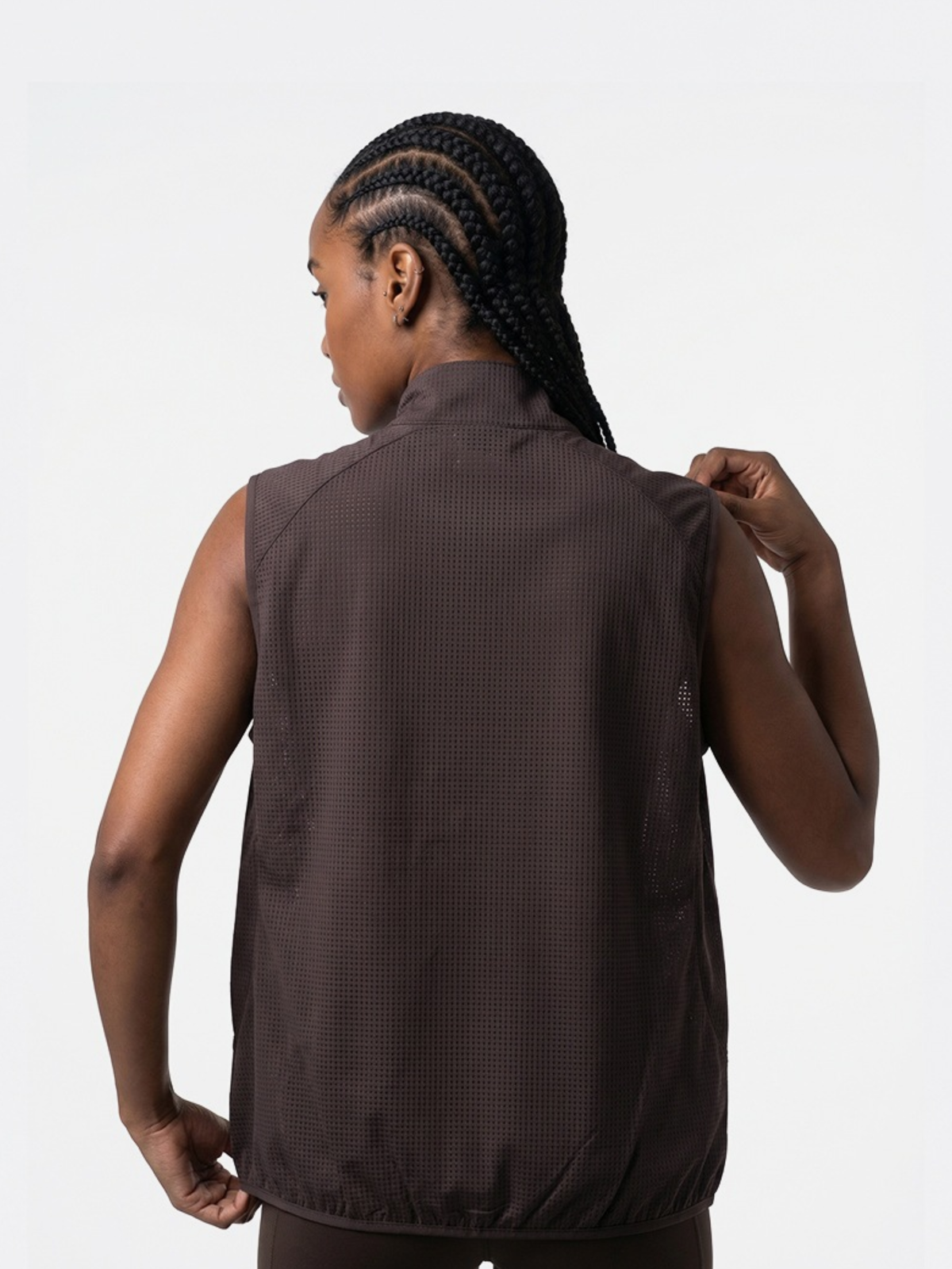 FoxCliff – Leichte, atmungsaktive Unisex-Weste aus perforiertem Mesh mit Reißverschluss