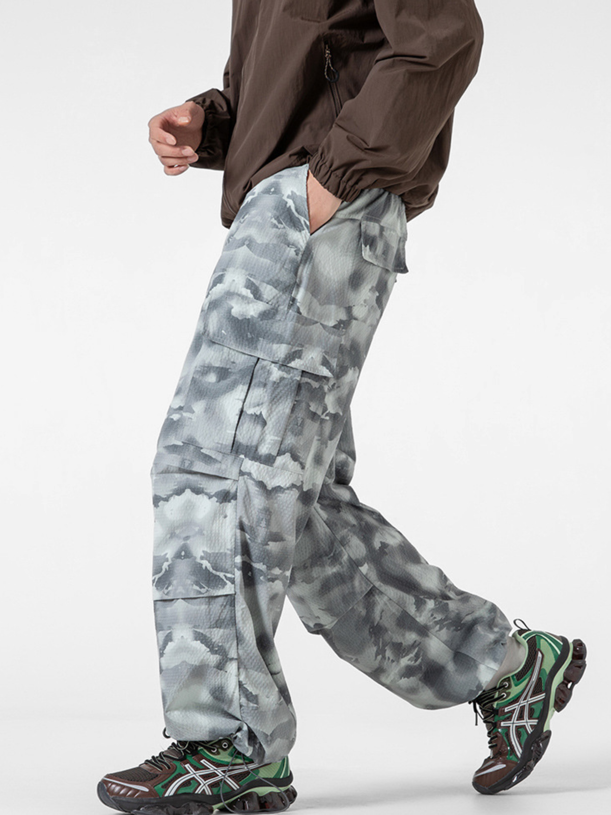 OwlCliff – Wasserabweisende Triple-Protection Cargo-Hose mit Camo-Muster