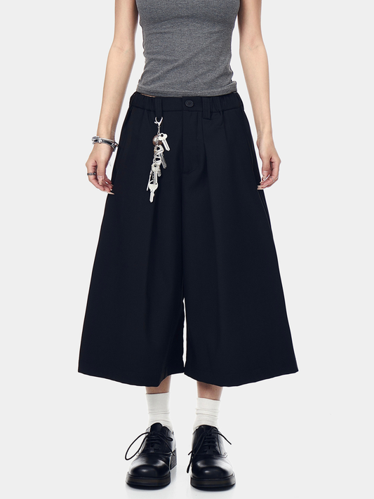 Thunderbark – Knitterfreie verkürzte Hose mit weitem Bein für Damen