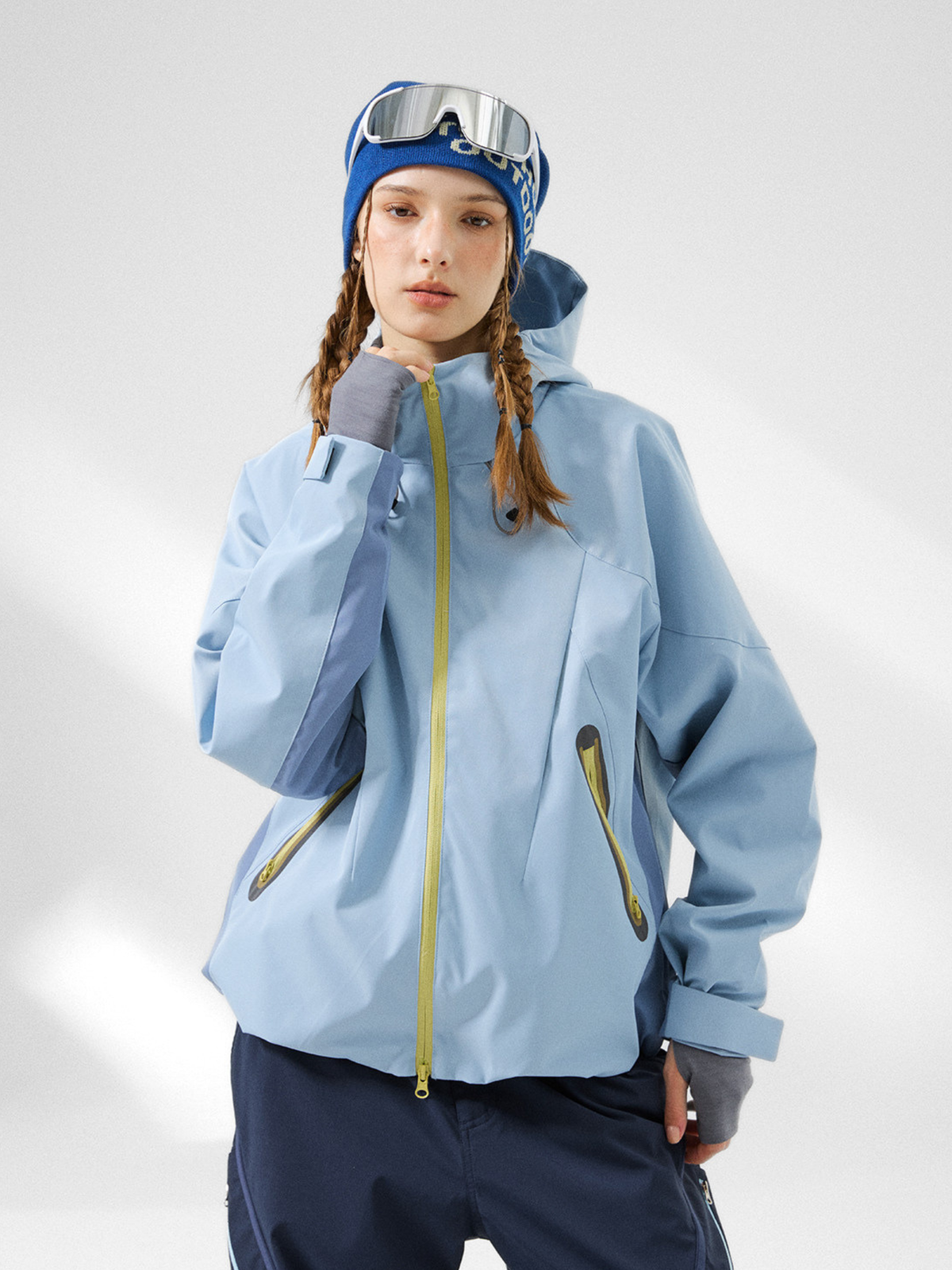 Ashrun – Unisex 8000 mm wasserdichte reflektierende Shell-Jacke