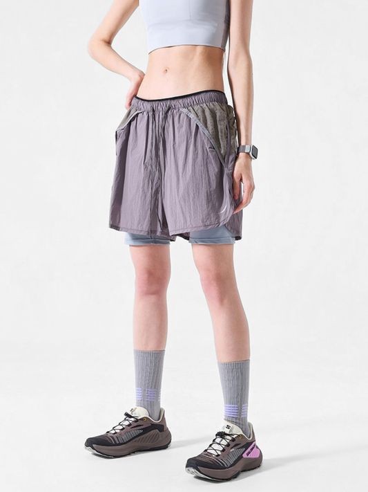 TrailSit – Unisex schnelltrocknende 2-in-1 Funktionsshorts