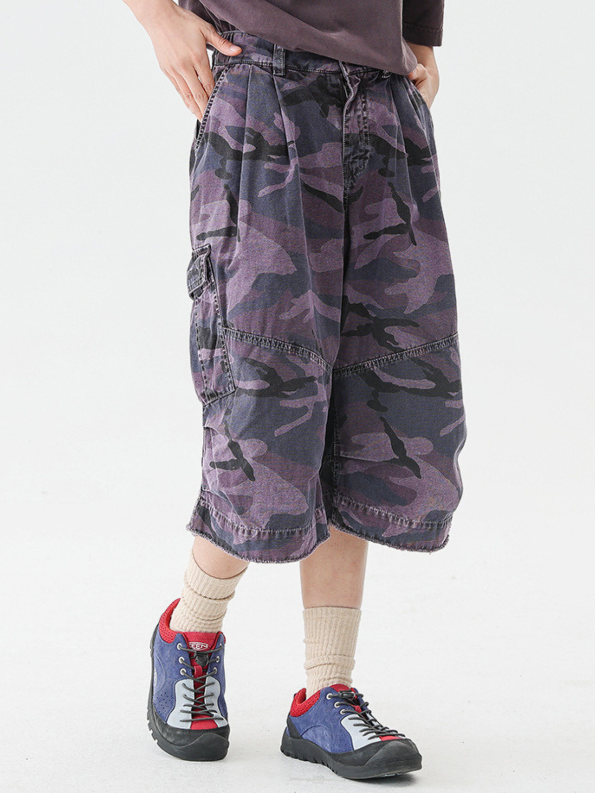 CampShell - Camouflage-Shorts mit vielen Taschen im Relaxed Fit