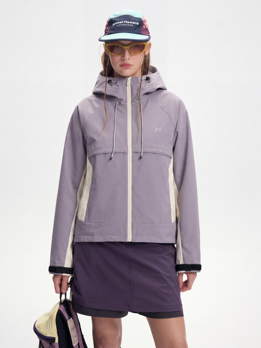 AlpineClimb – Wasserabweisende, verkürzte Shell-Kapuzenjacke für Damen