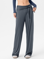 EchoCrest - Women's Detachable Belt Breathable Wide-Leg Pants