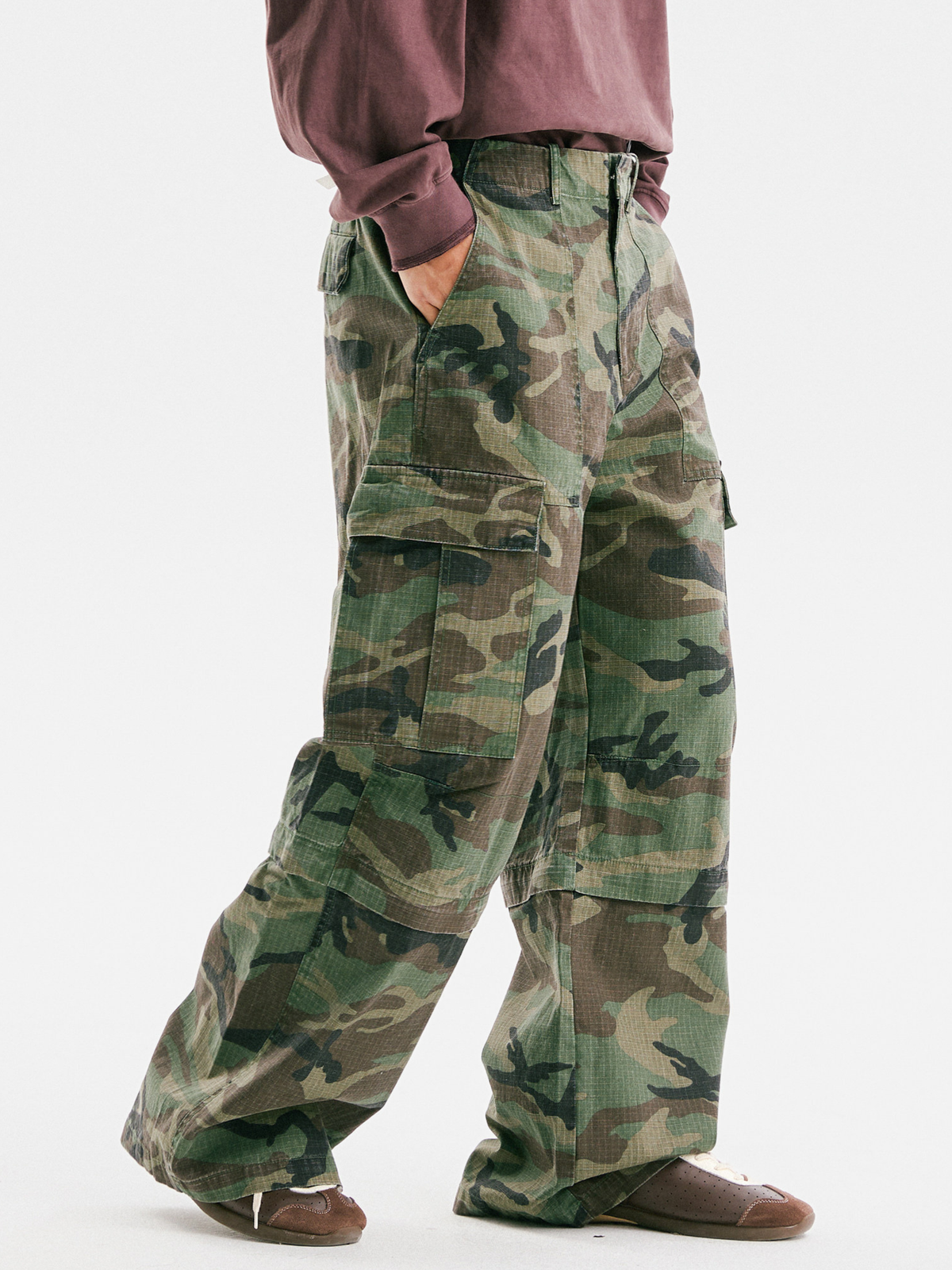 OwlRidge – Herren-Camo-Cargohose mit abnehmbaren Beinen