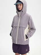 AlpineClimb - Women's Water-Repellent Cropped Hooded Shell Jacket