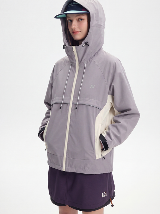 AlpineClimb – Wasserabweisende, verkürzte Shell-Kapuzenjacke für Damen