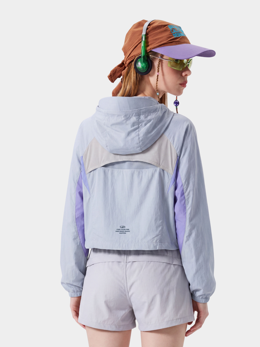 Resonance – Wasserabweisende, verkürzte Colorblock-Jacke für Damen