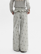 Ashflow - Women's Striped Star Print Cargo Pants