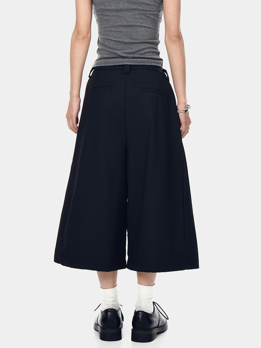 Thunderbark – Knitterfreie verkürzte Hose mit weitem Bein für Damen