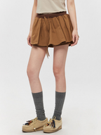 AirSwirl - Women's Drawstring Elastic Waist Pleated Skirt