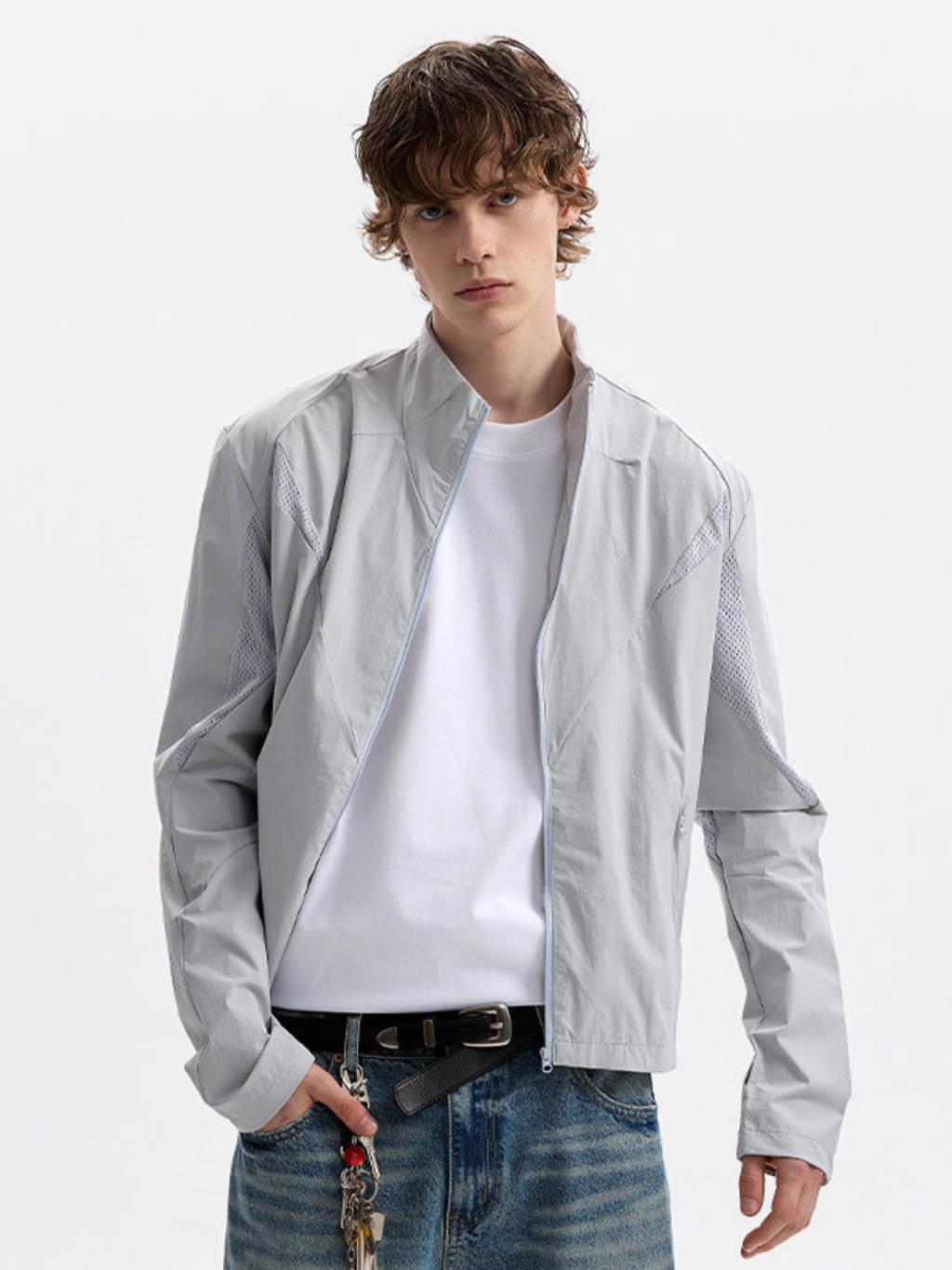 Claytrail - Men's UPF50+ Mesh Breathable Stand Collar Sun Protection Jacket