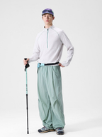 Snappy - Moisture-Wicking Quick-Dry Half-Zip Long Sleeve T-Shirt