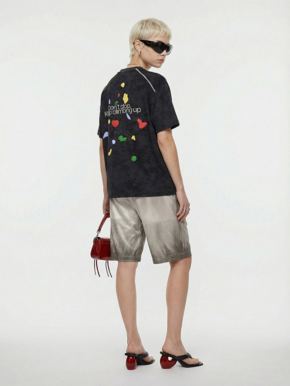CoolVent – Kletter-T-Shirt mit Grafik-Print, kurzärmelig