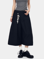 Thunderbark - Women's Wrinkle-Resistant Wide-Leg Cropped Pants