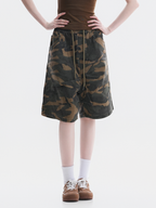FoxCreek - Women's Washed Camo Cargo Shorts
