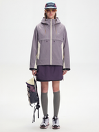 AlpineClimb - Women's Water-Repellent Cropped Hooded Shell Jacket