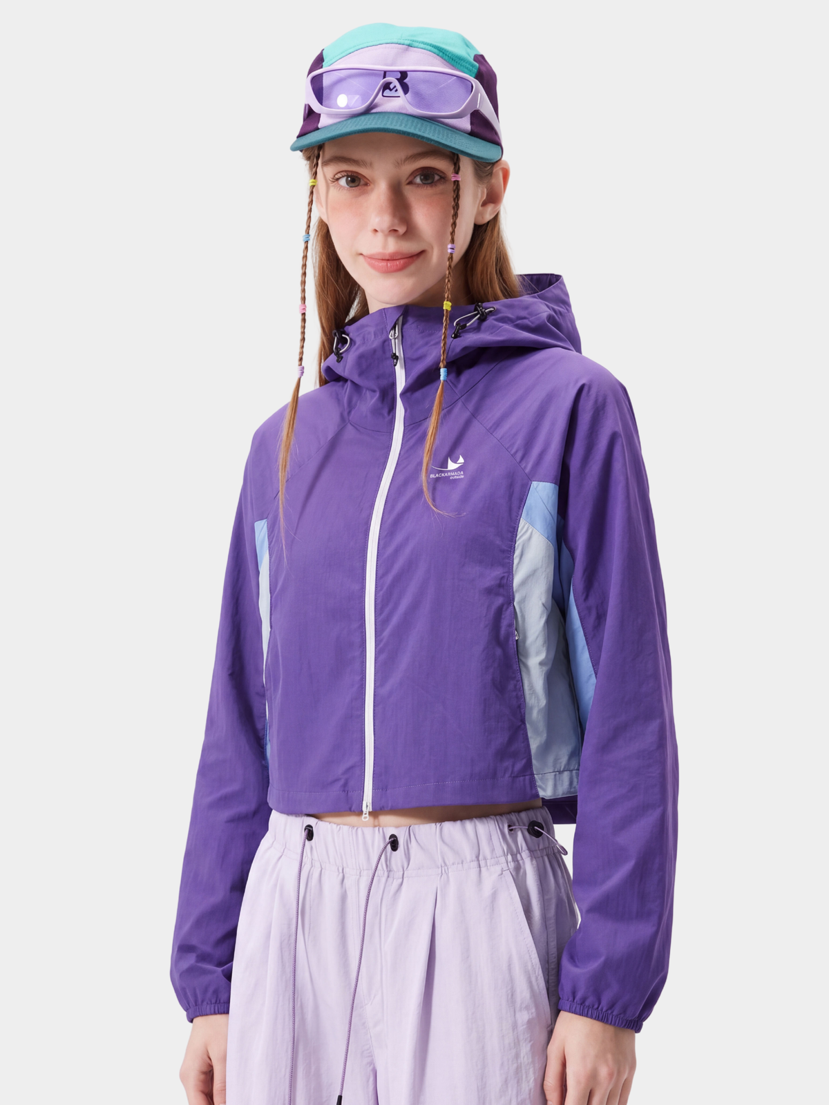 Resonance – Wasserabweisende, verkürzte Colorblock-Jacke für Damen