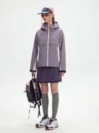 AlpineClimb - Women's Water-Repellent Cropped Hooded Shell Jacket