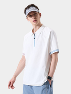 ChillFlask - Antibacterial Quick-Dry Half-Zip Polo T-Shirt