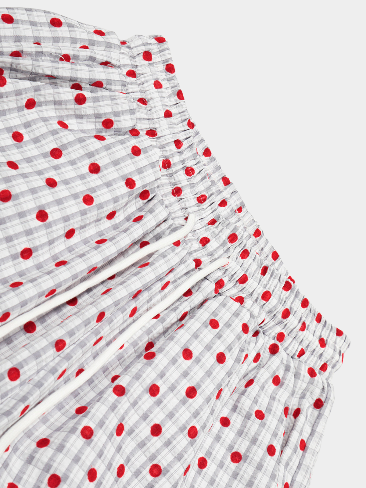 Ashview – Plissierte weit geschnittene Hose mit Punkten für Damen