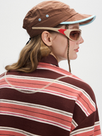 Staple - Women's UPF50+ Protection Striped Knit Long Sleeve Polo Shirt