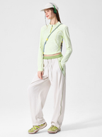 RunFlow - Unisex Contrast Stitch Lightweight Quick-Dry Paratrooper Pants