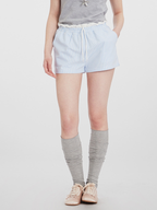SkyLight - Women's Striped Double-Waist Casual Shorts