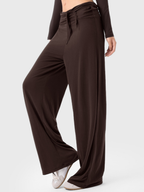 EchoCrest - Women's Detachable Belt Breathable Wide-Leg Pants